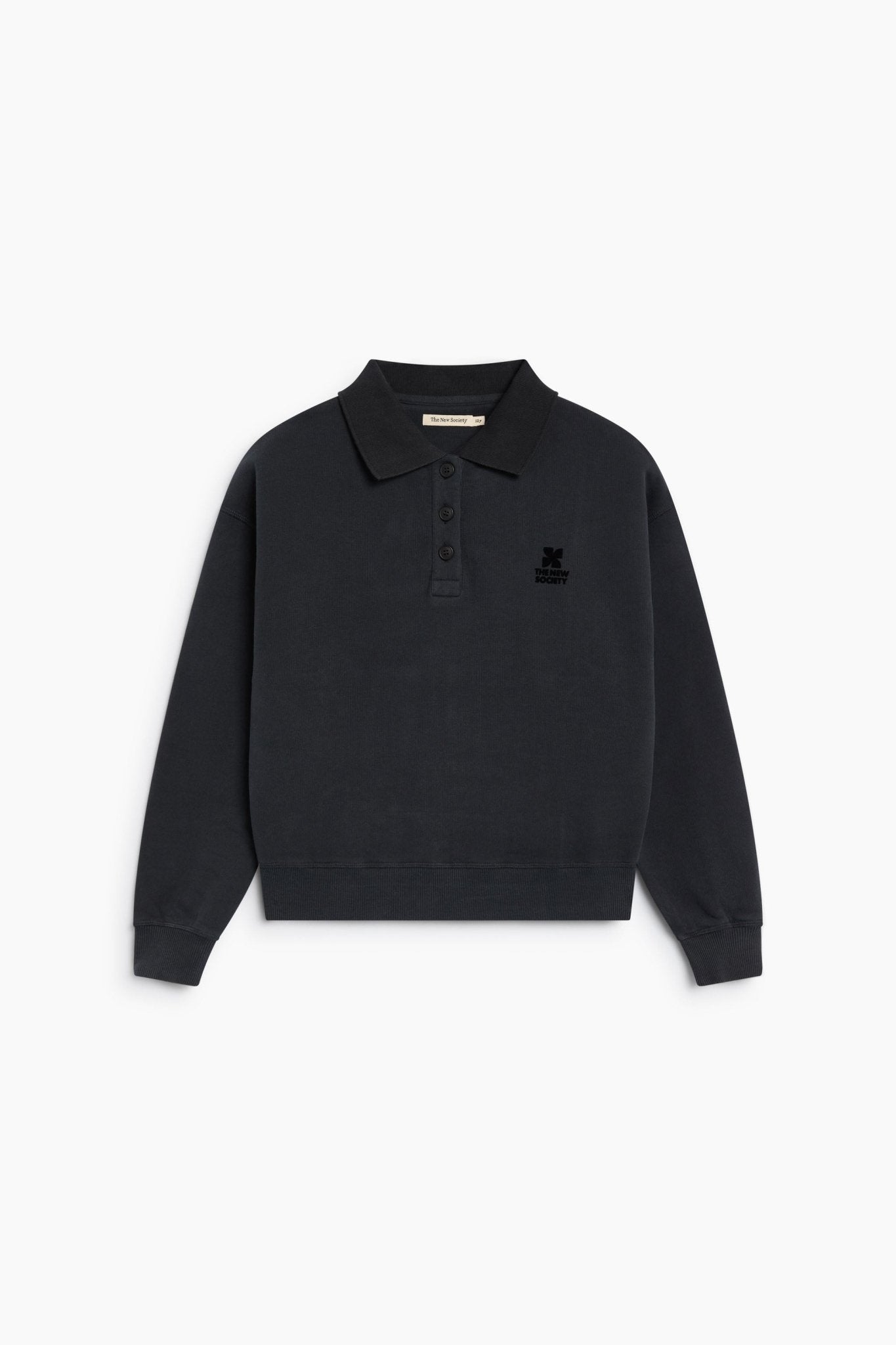 The New Society TNS Logo Polo Teen Felpa Cotone