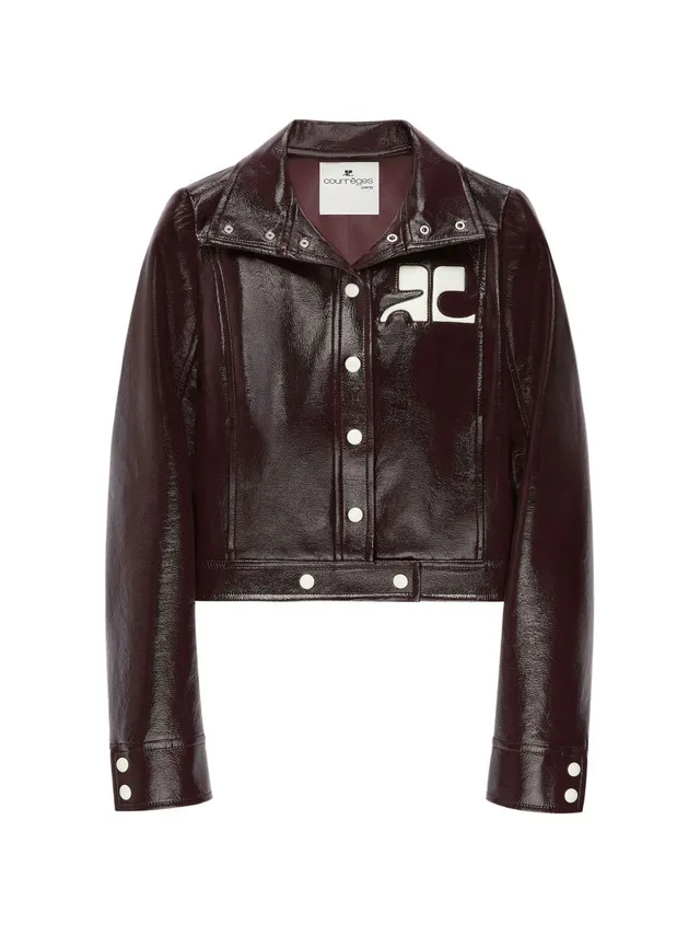 Courreges 223CBL005VY0014 bomber donna burnt red
