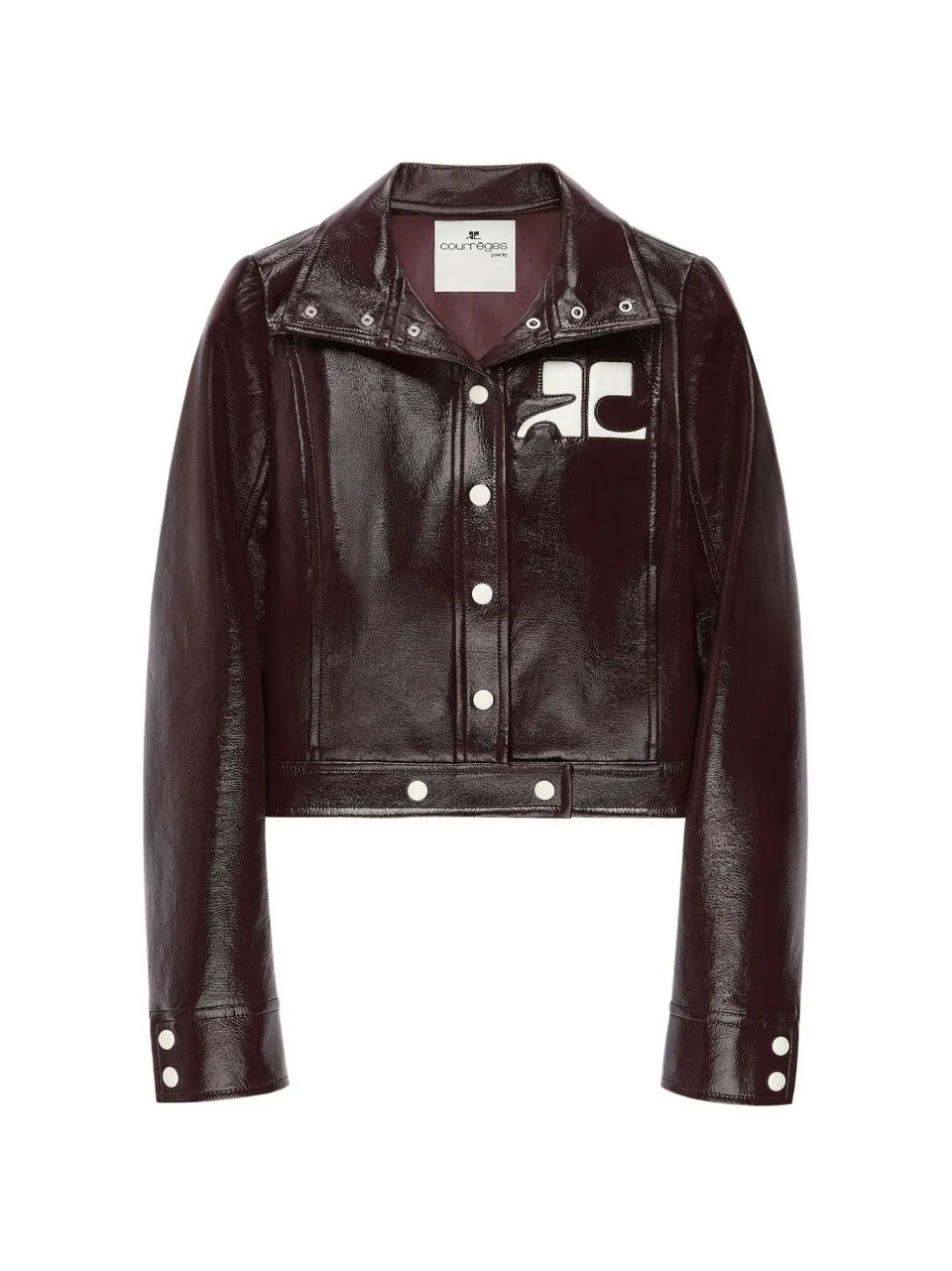 Courreges 223CBL005VY0014 bomber donna burnt red