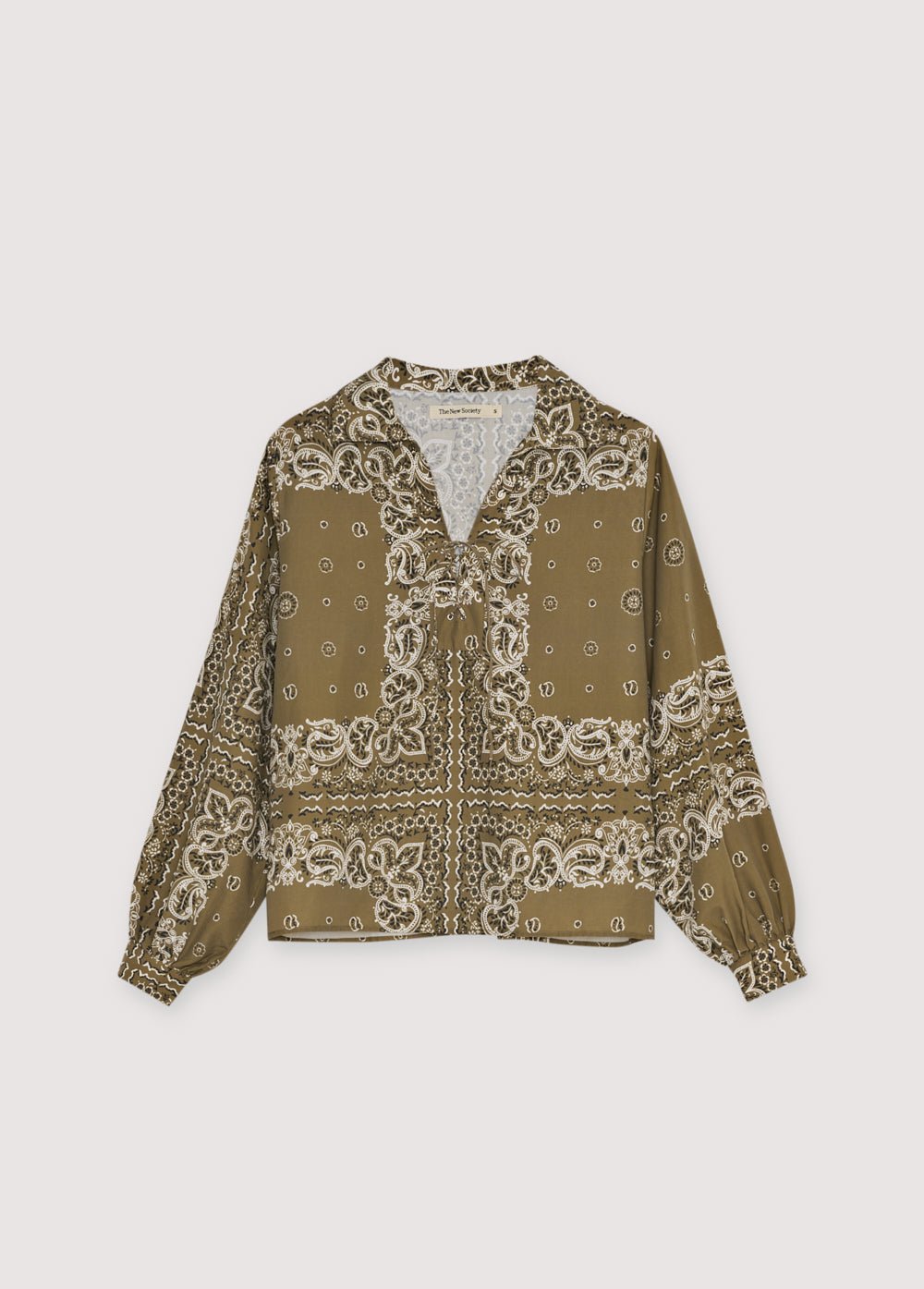 The New Society Waterlily Shirt camicia bandana print donna lavabile