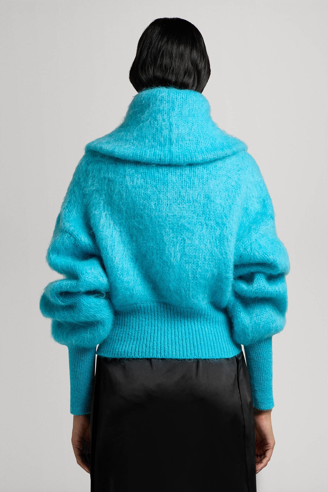 Sa Su Phi Jen bomber mohair peacock