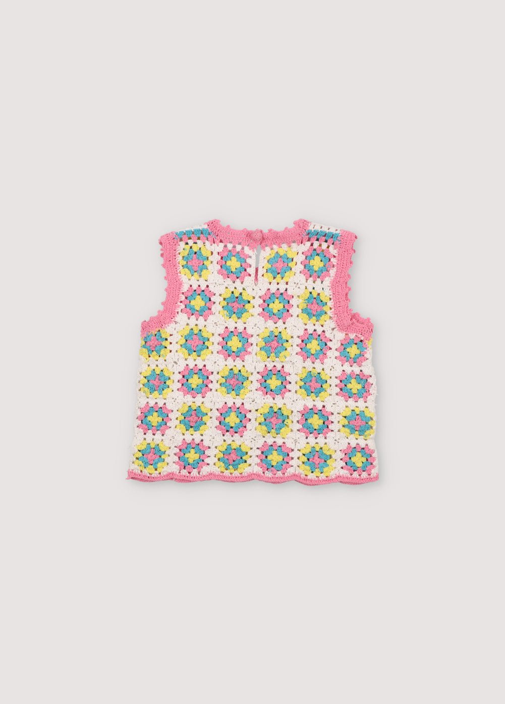 The New Society Nikaia Top top uncinetto rosa