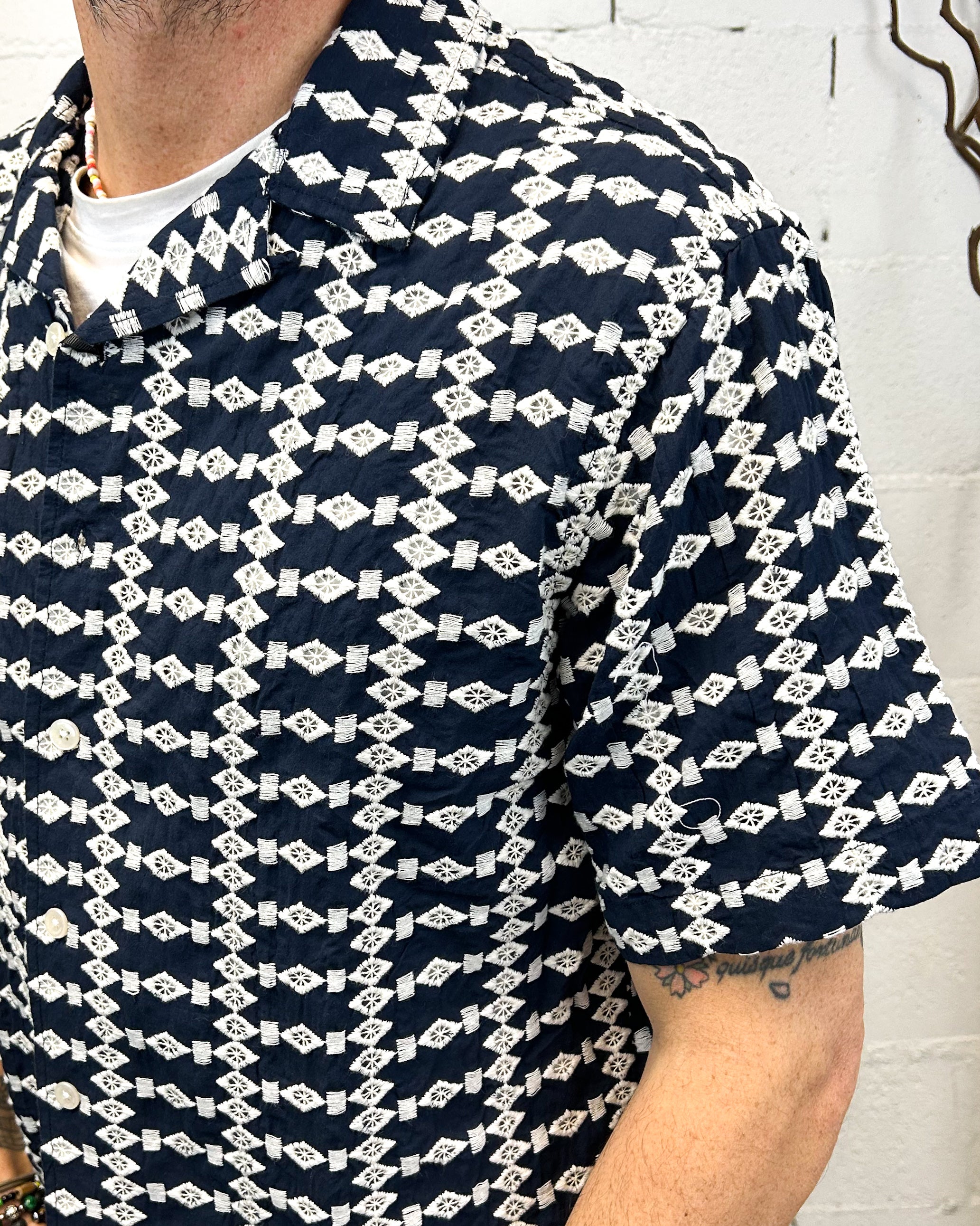 ONLYONE GIANNI LUPO Scollo Bowling maglia lino