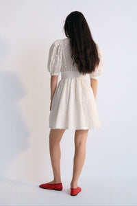 The New Society Nemesis Woman Dress abito cotone bianco