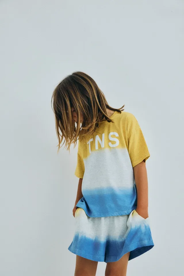 The New Society Tie Dye T-Shirt maglietta mimosa cotone bimbo