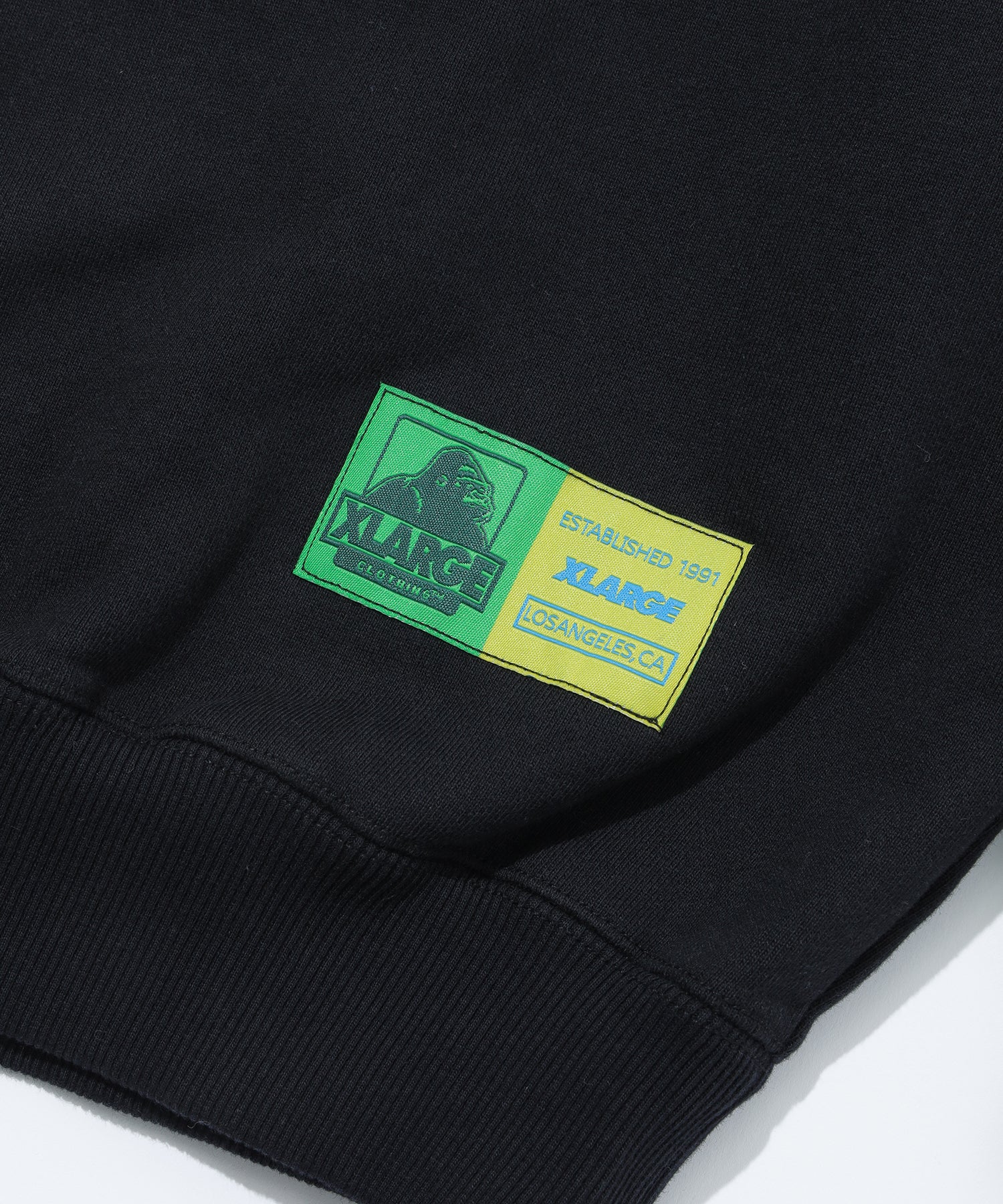 X-Large Standard Logo Colors felpa girocollo nera cotone