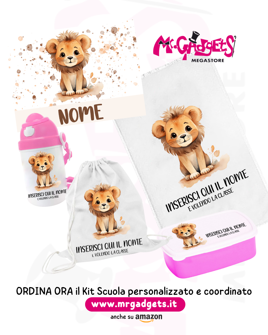 Mr. Gadgets Kit Scuola Leone coordinato bambini
