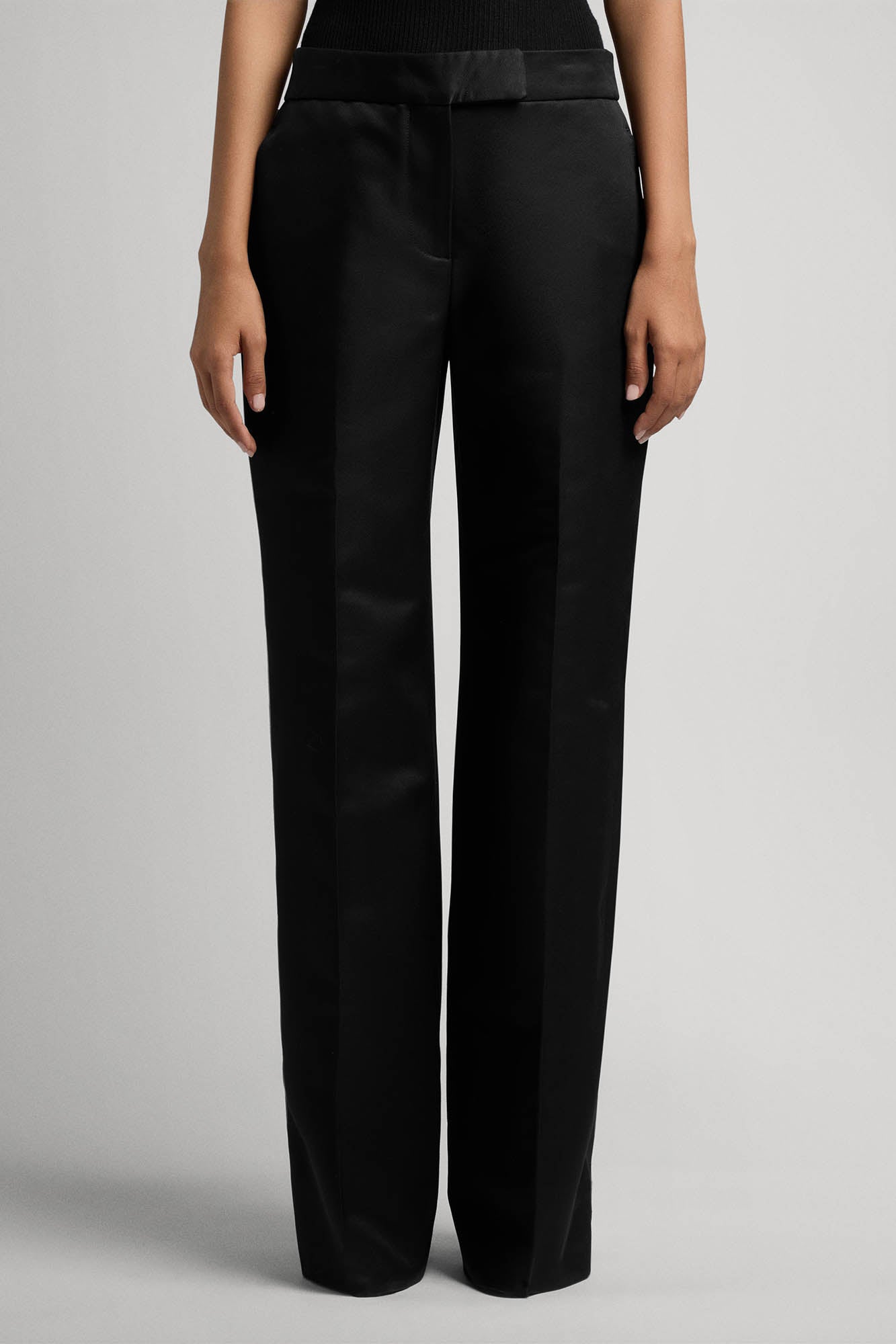 Sa Su Phi Andrea pantalone donna 38 nero lana seta