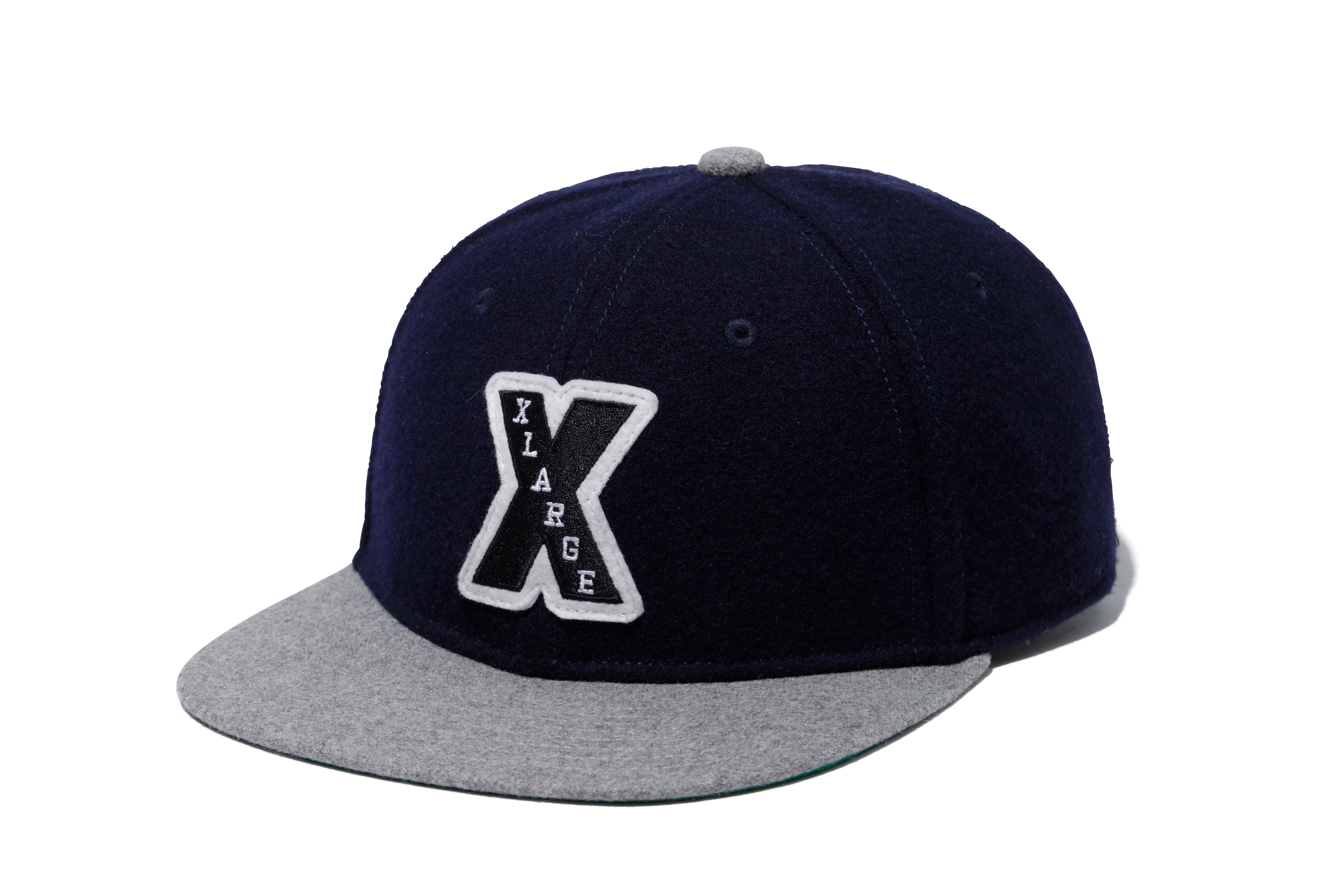 X-Large Patched Wool cappello nero lana