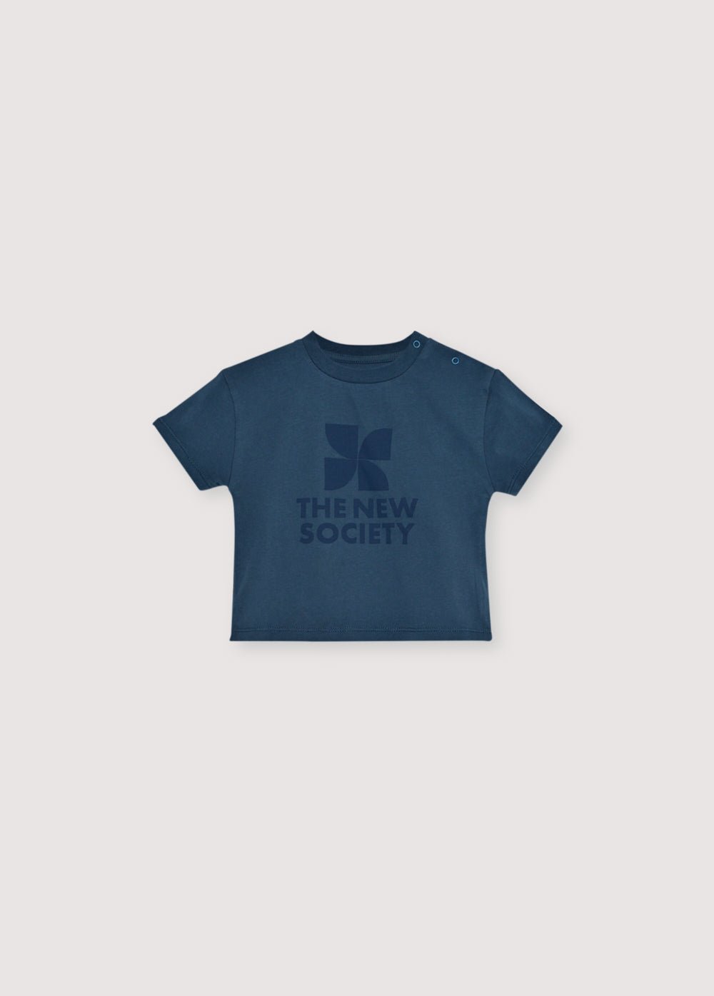 The New Society TNS Logo Baby T-shirt void blue cotone 6m