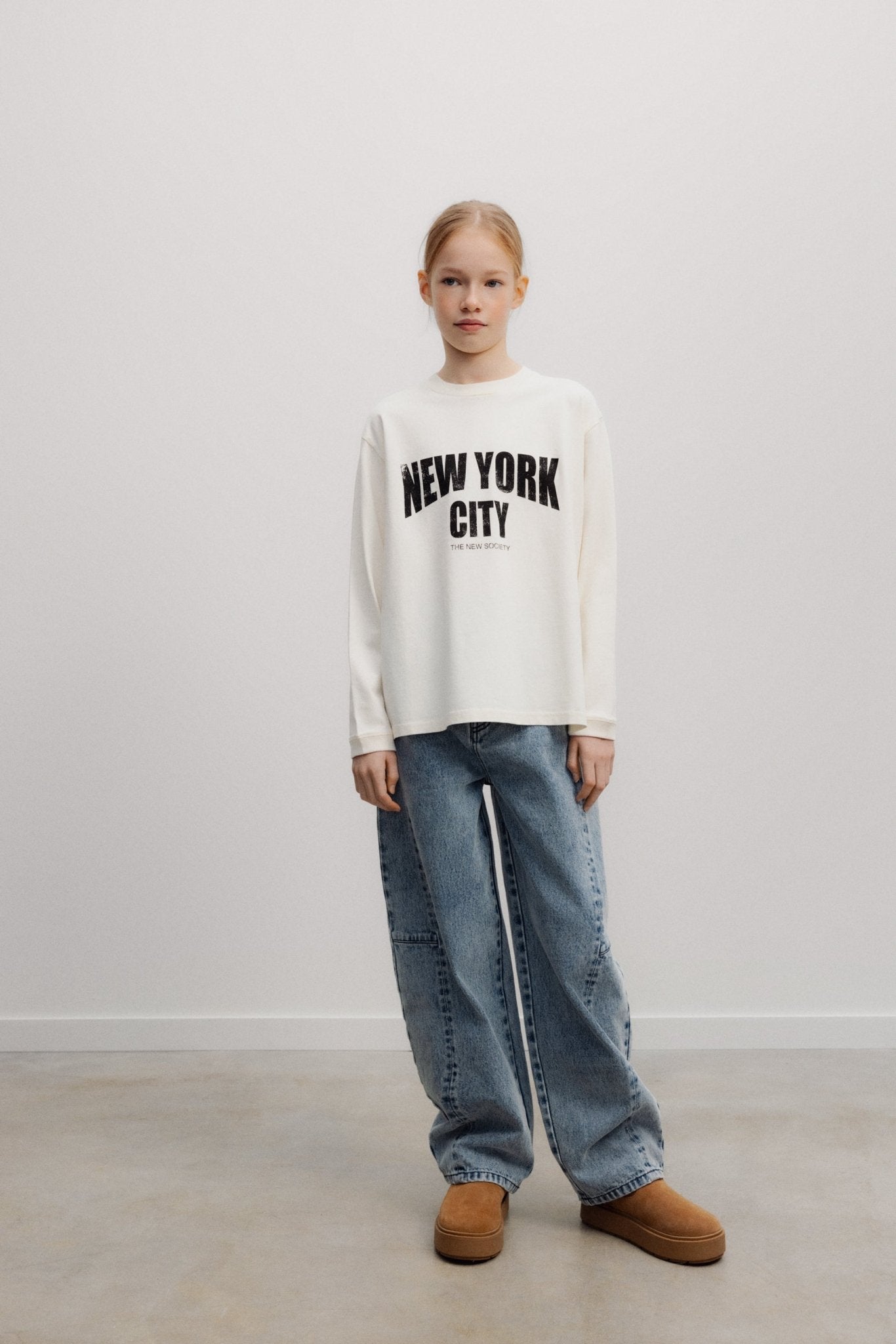 The New Society Kay t-shirt teen cotone pesante