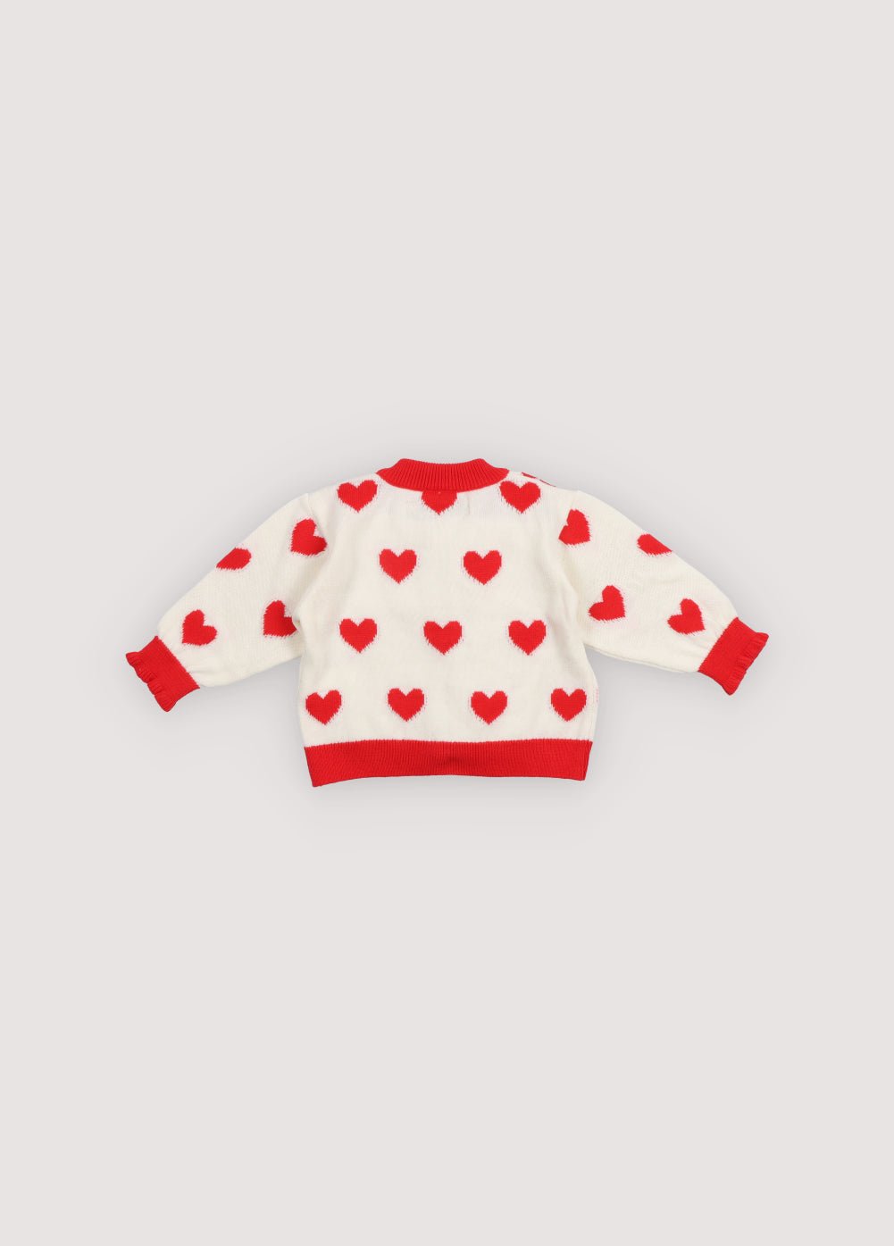 The New Society Maqui Baby Cardigan cardigan cuori 6m