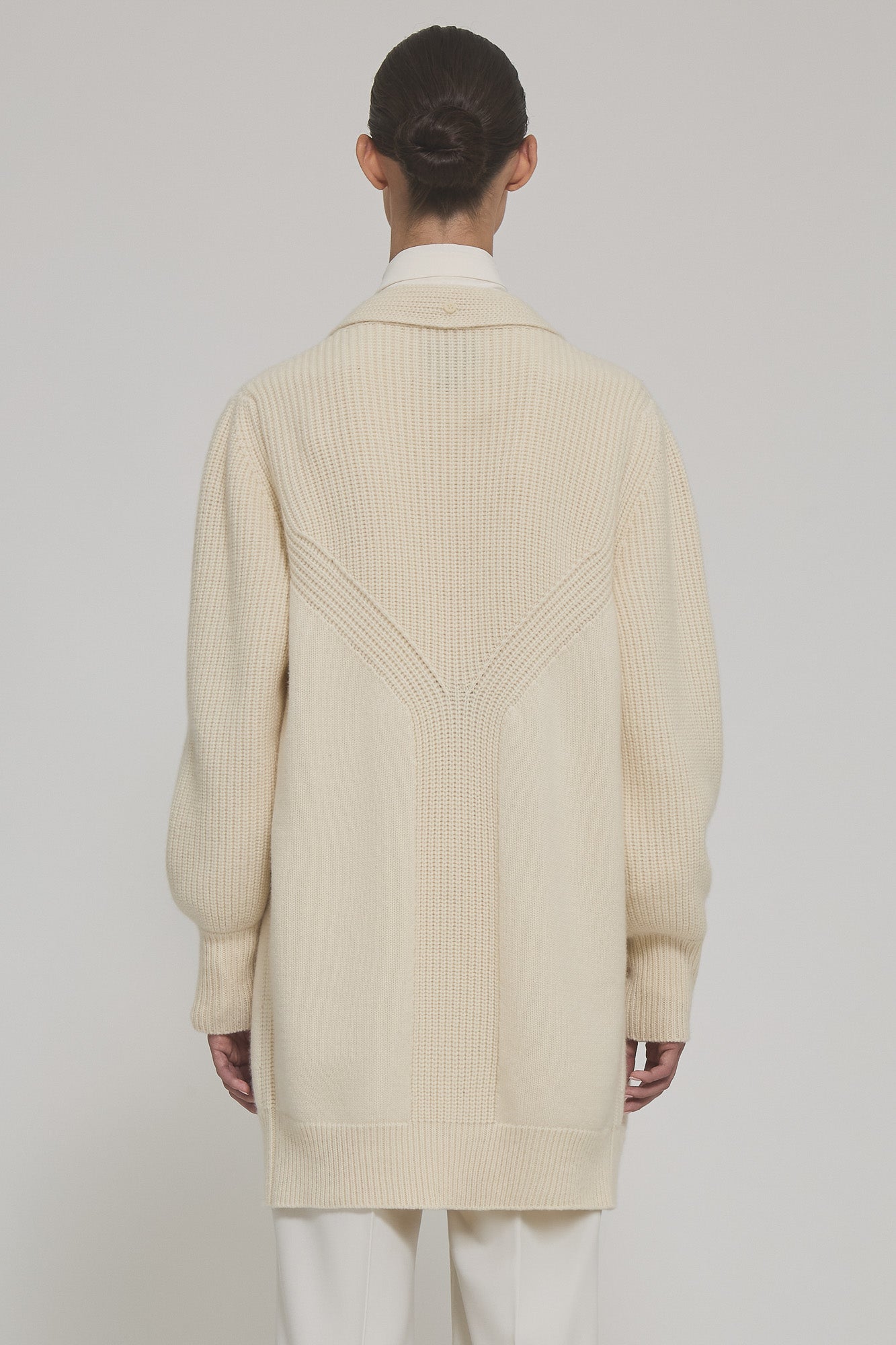 Sa Su Phi Armor cardigan cashmere cintura avorio 38