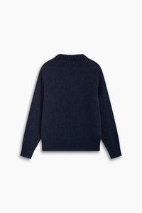 The New Society Cozy maglione mohair Black Iris