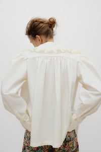 The New Society Vega Woman Blouse camicia Whisper White