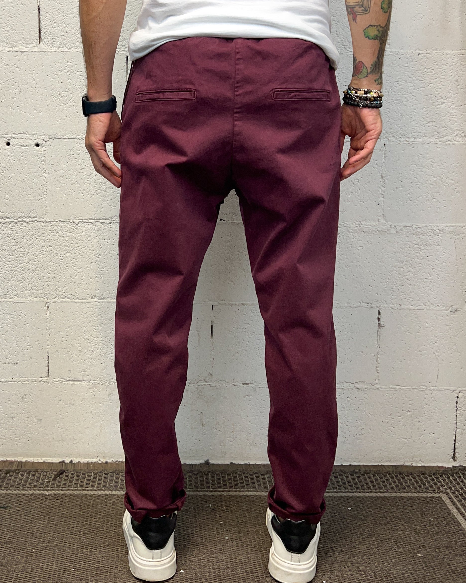 Over-D Denim Bordeaux pantalone bordeaux regolare