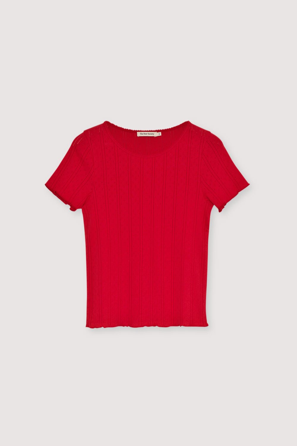 The New Society Romero Tulip maglietta rossa 6 anni traforata