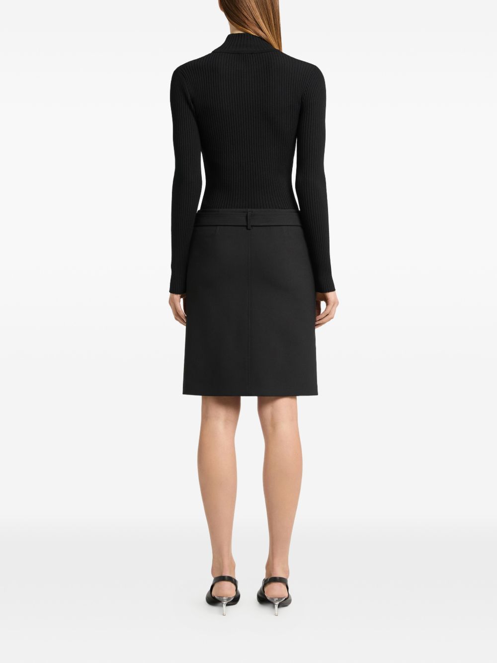 Courreges 326MPU289FI0001 maglia nera donna