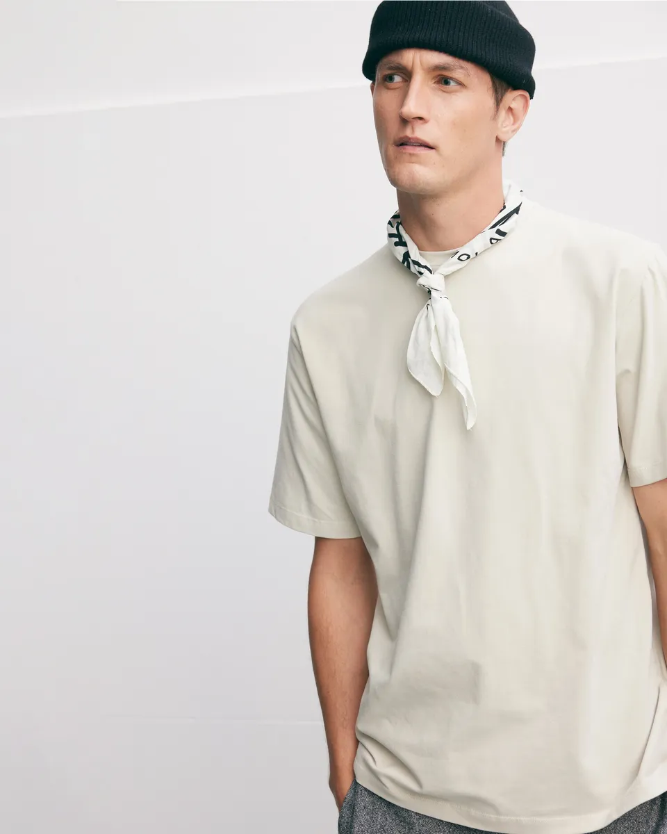 Goodpeople Ted t-shirt off white cotone relaxed fit
