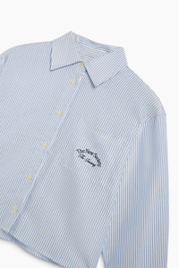 The New Society Finn Teen camicia teen righe Tencel leggero