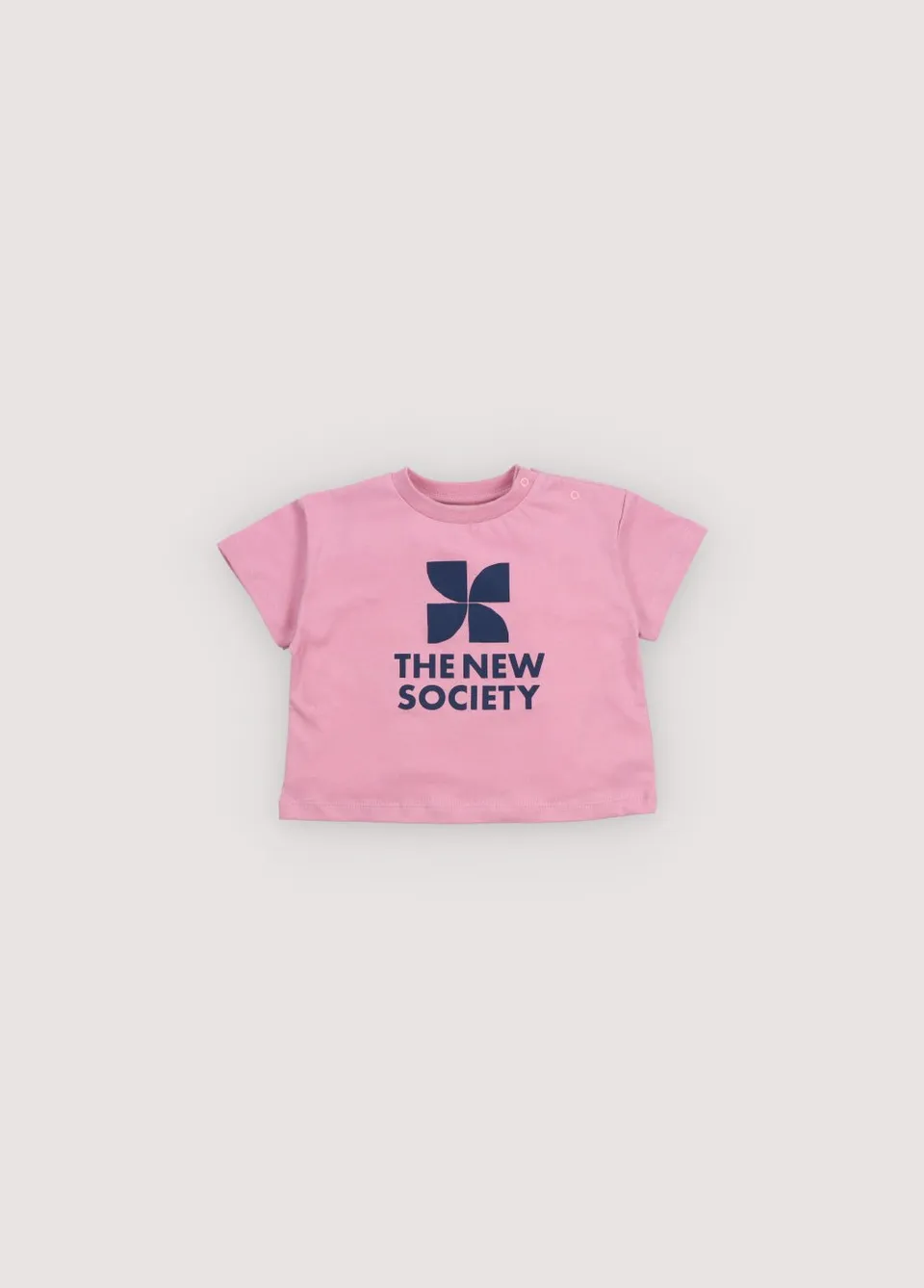 The New Society TNS Logo maglietta neonato rosa 6 mesi cotone