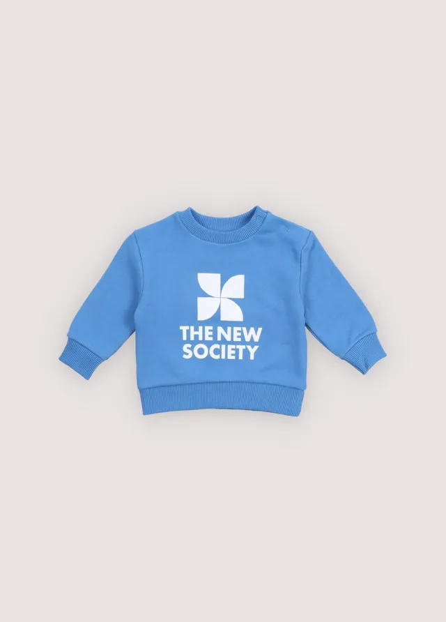 The New Society Logo felpa neonato 6 mesi cotone