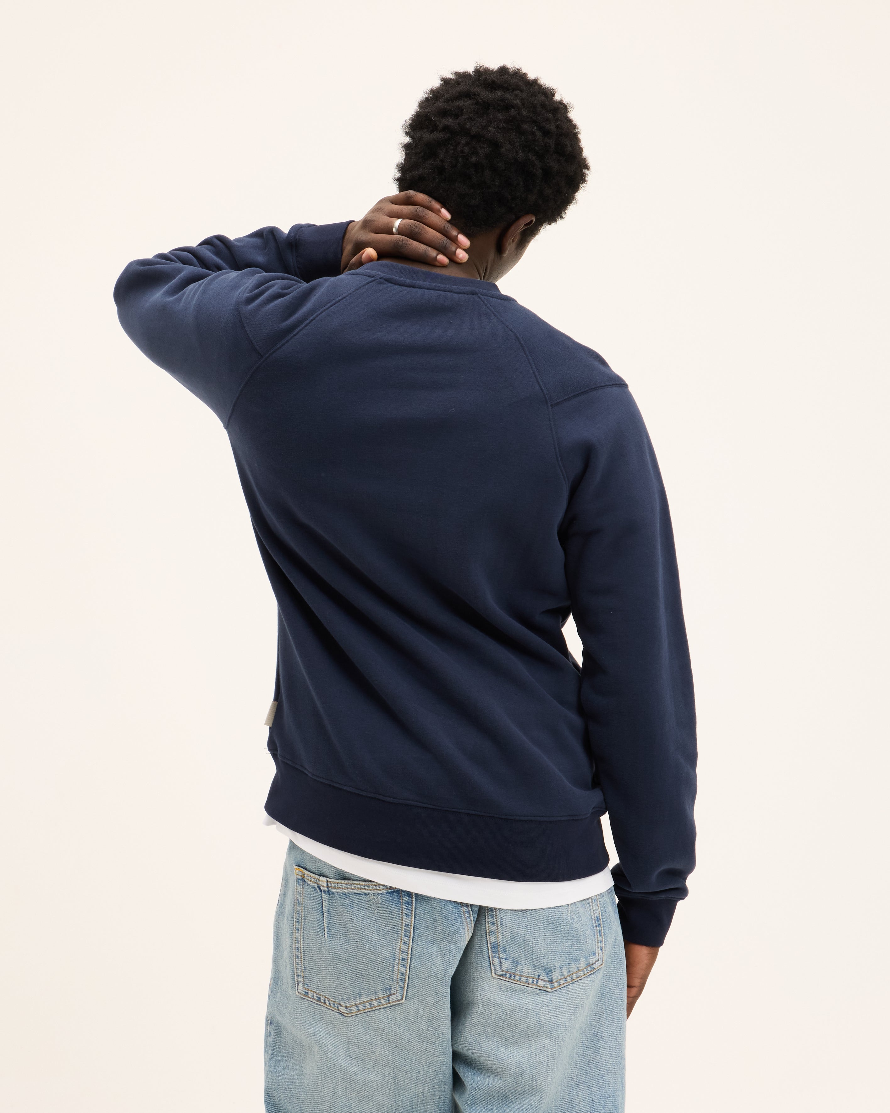 Goodpeople Lommy Signature felpa blu navy cotone