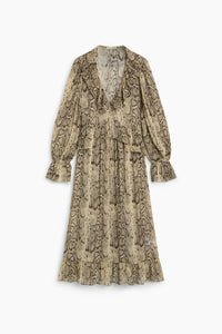 The New Society Isley vestito donna pitonato viscosa