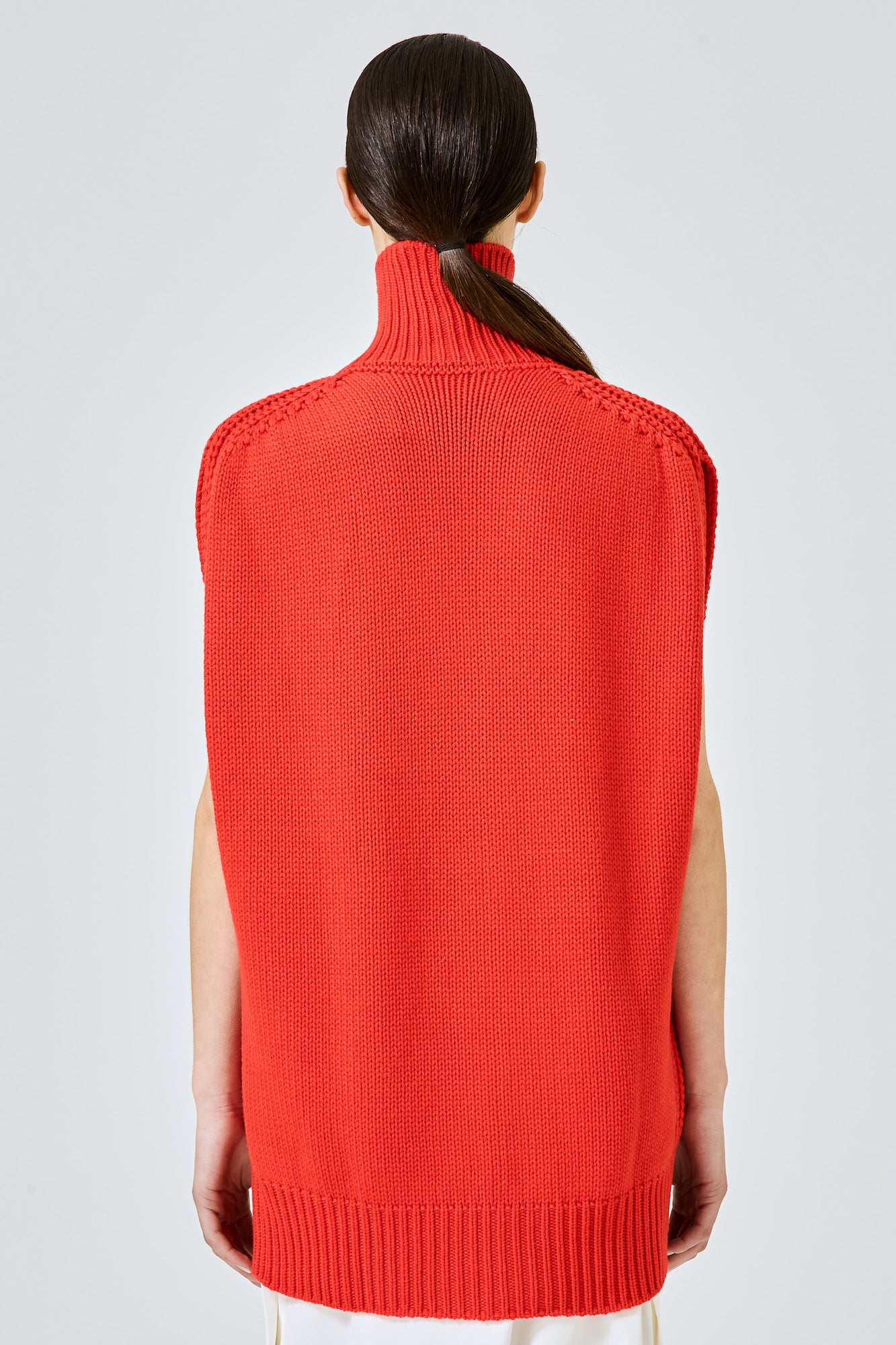 Sa Su Phi Matilda cardigan cashmere rosso senza maniche