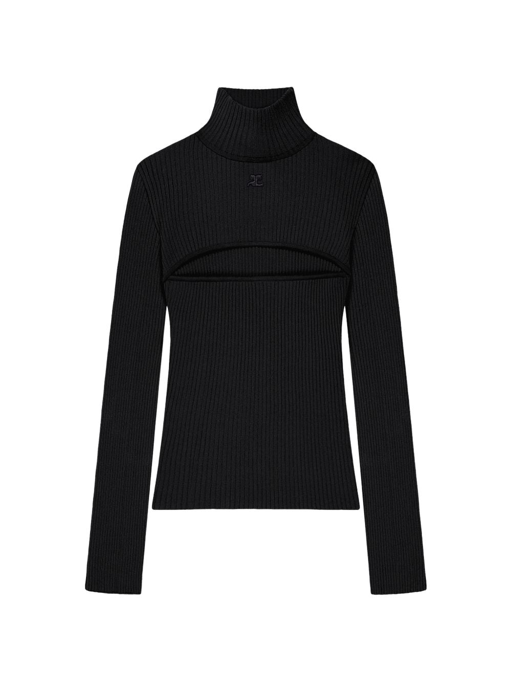 Courreges 326MPU289FI0001 maglia nera donna