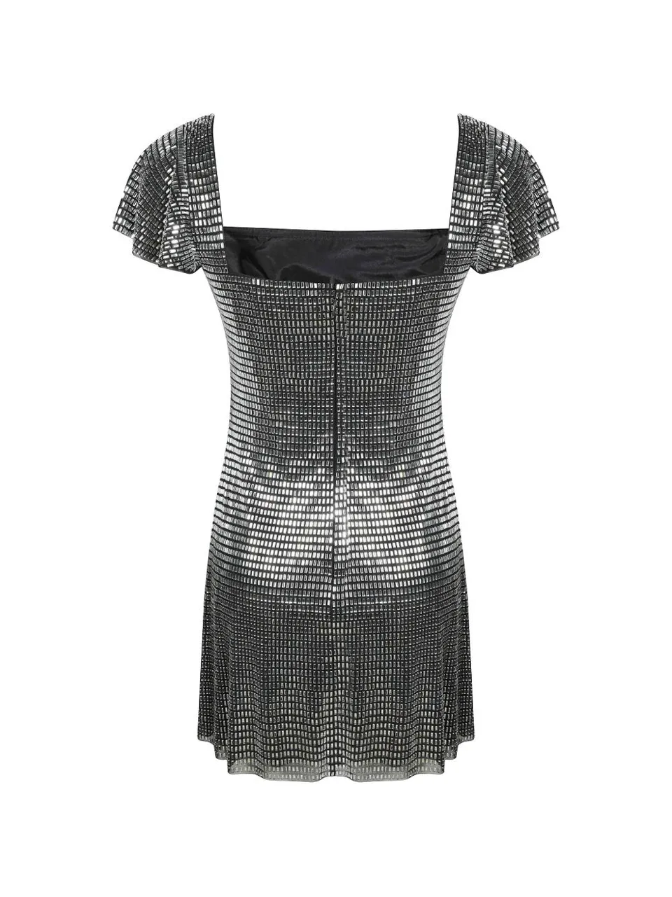Self-Portrait AW26-165S abito corto grigio donna