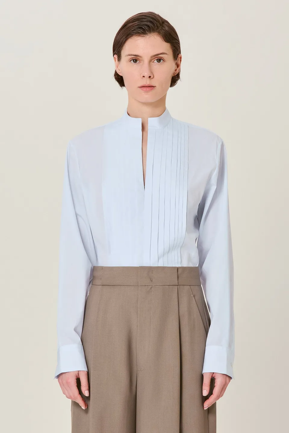 Sa Su Phi Petra camicia cotone azzurra