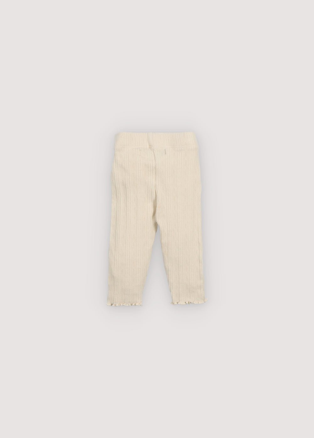 The New Society Romero Baby Legging neonato Ecru cotone bio