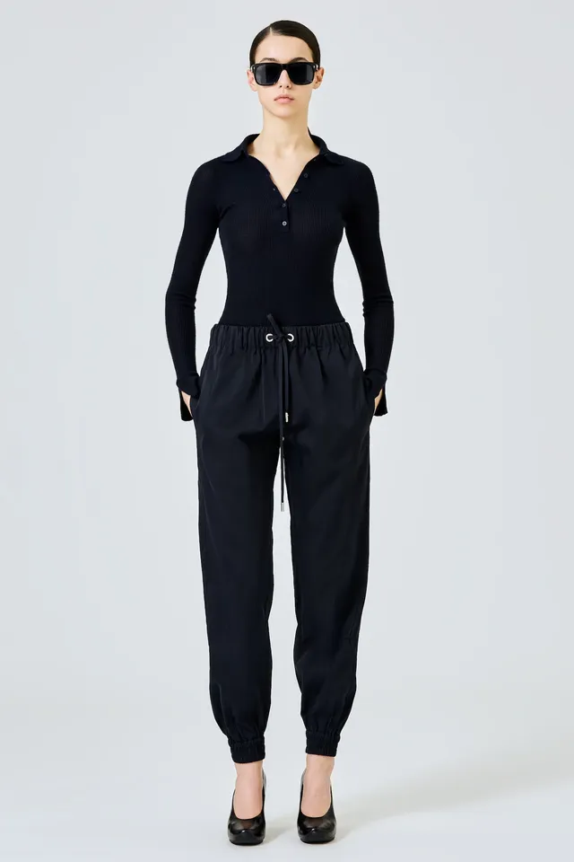 Sa Su Phi Valentina jogger cotone seta blu