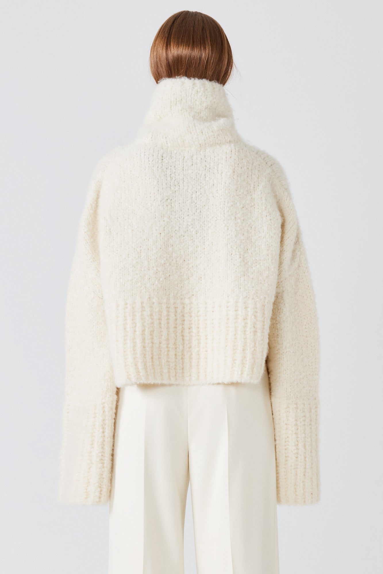 Sa Su Phi Teddy maglione collo alto avorio