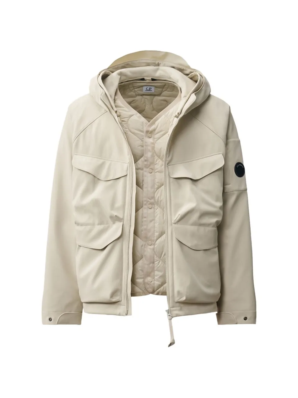 C.P. Company 21CMOW004A giubbotto silver birch uomo