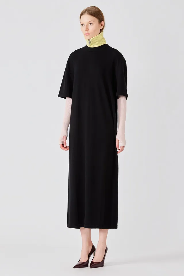 Sa Su Phi Vestito Maglia Lungo vestito cashmere nero
