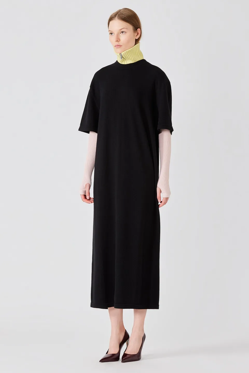 Sa Su Phi Vestito Maglia Lungo vestito cashmere nero