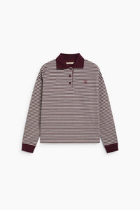 The New Society Ona Polo Winetesting Stripe cotone