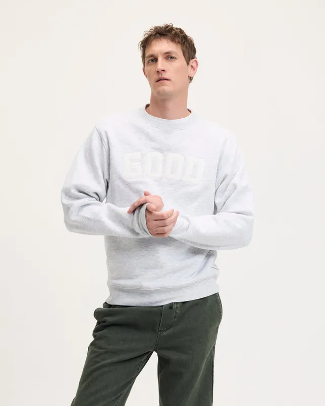 Goodpeople Leff Good Artwork maglione grigio chiaro