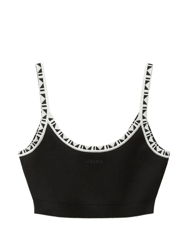 Versace 1025356 top nero donna