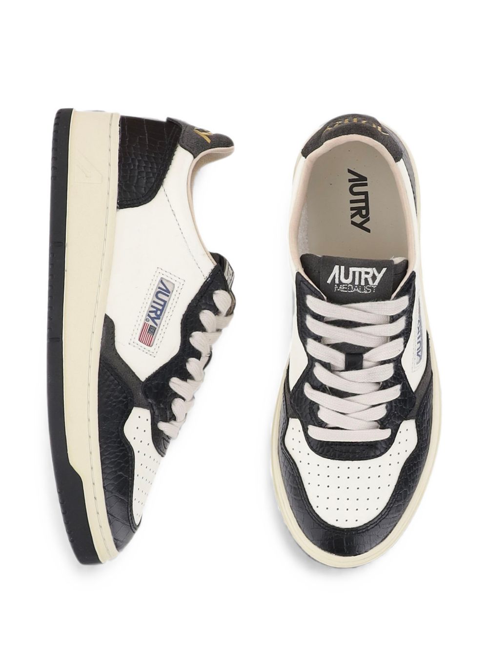 Autry AULW sneakers donna nere coccodrillo