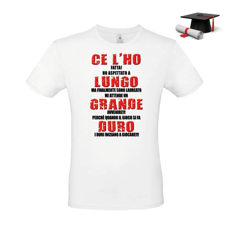 Mr. Gadgets Laurea t-shirt cotone manica corta