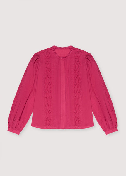 The New Society Nemea Blouse Fucsia camicetta donna