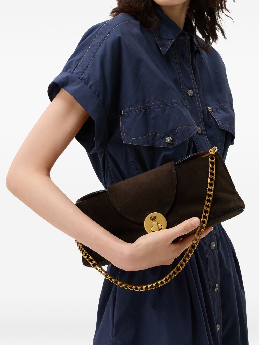 Versace 1024860 borsa a mano donna moka