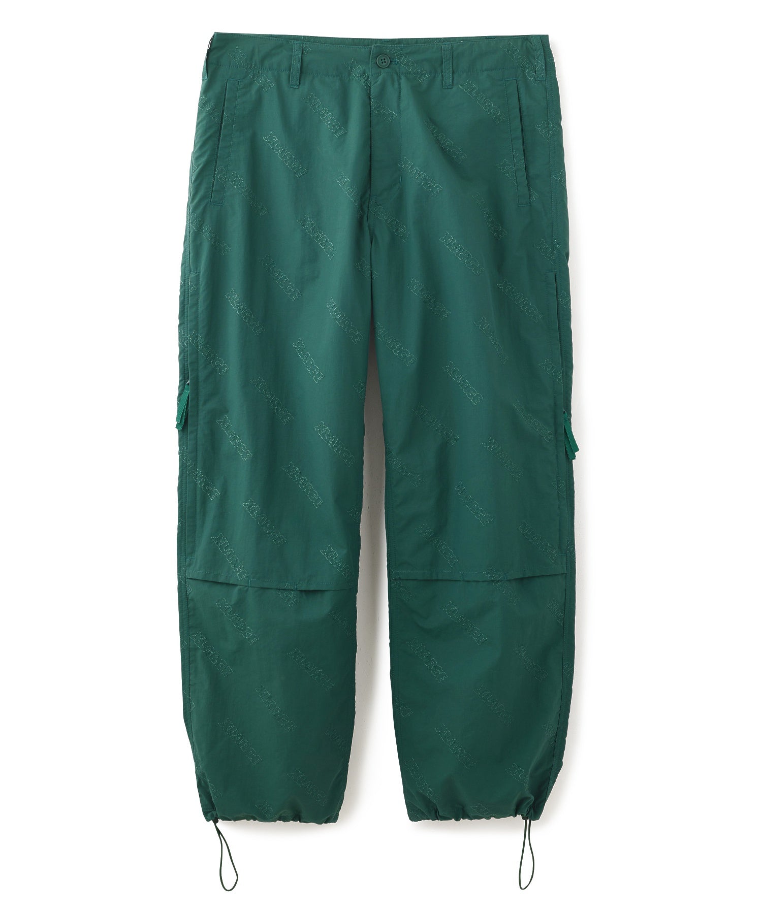 X-Large Allover Logo Pattern pantaloni nylon foderati