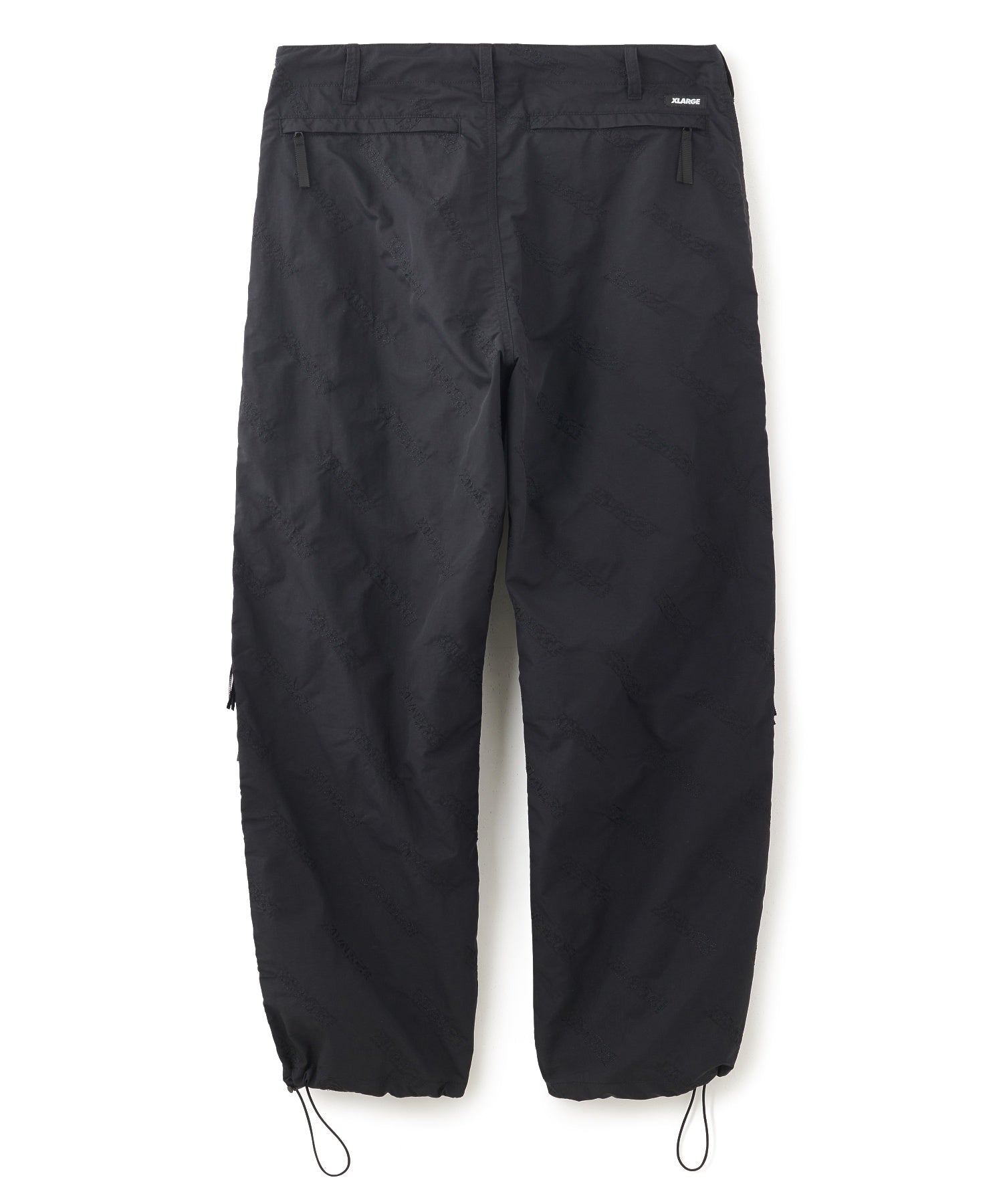 X-Large Allover Logo Pattern pantaloni nylon foderati
