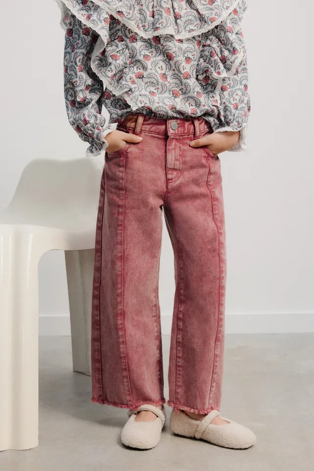 The New Society TNS Denim Wide Leg jeans donna blu denim