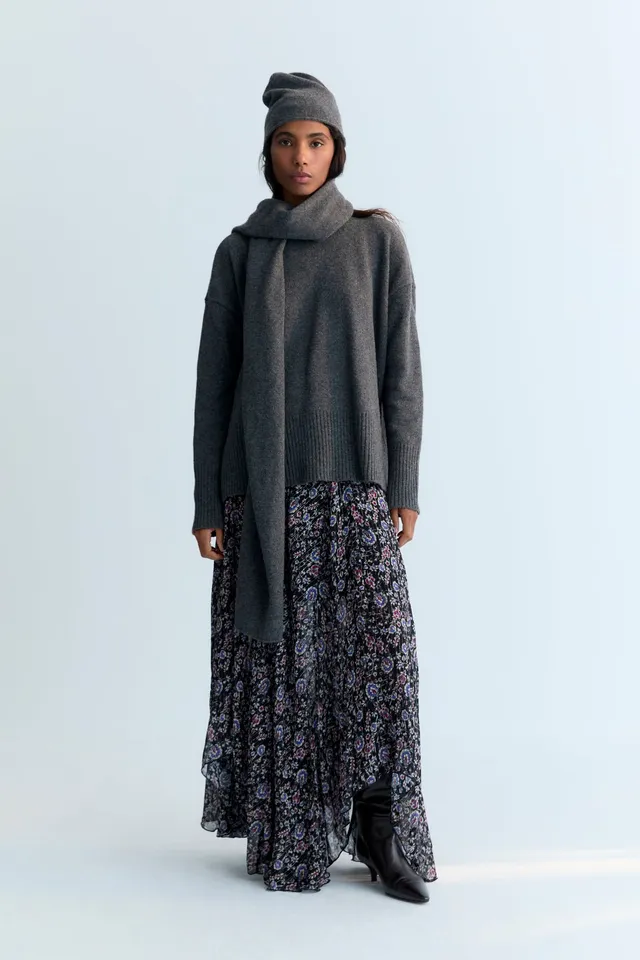 The New Society Francisca gonna viscosa lurex