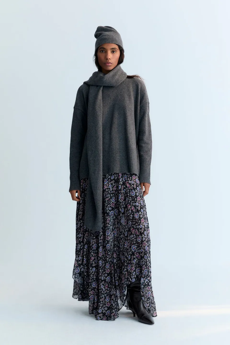 The New Society Francisca gonna viscosa lurex